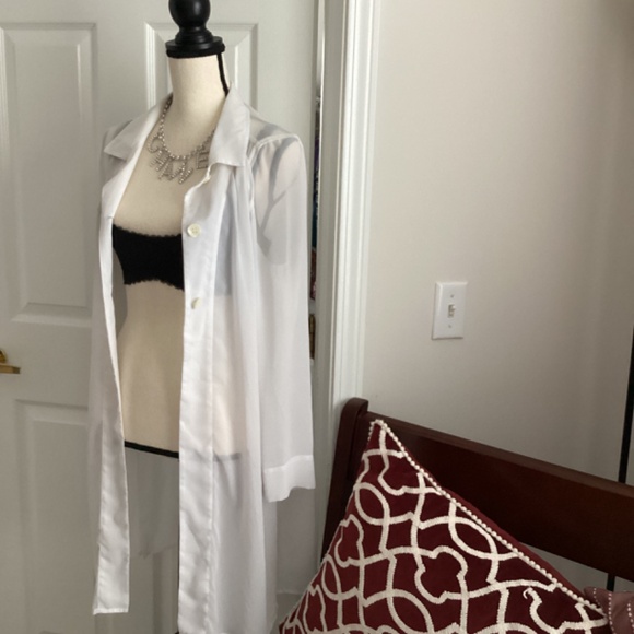 vintage Italy long blouse jacket vintage 90's - Picture 4 of 11